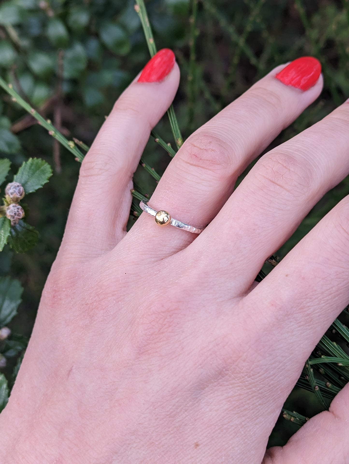 18ct Recycled Gold Blob ring