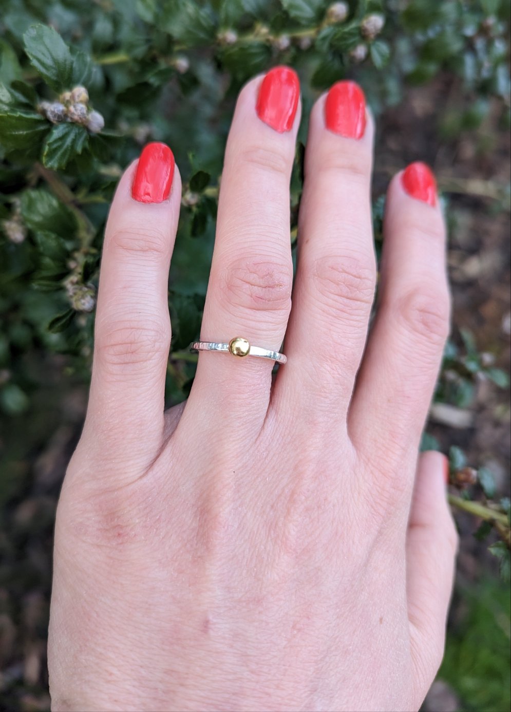 18ct Recycled Gold Blob ring